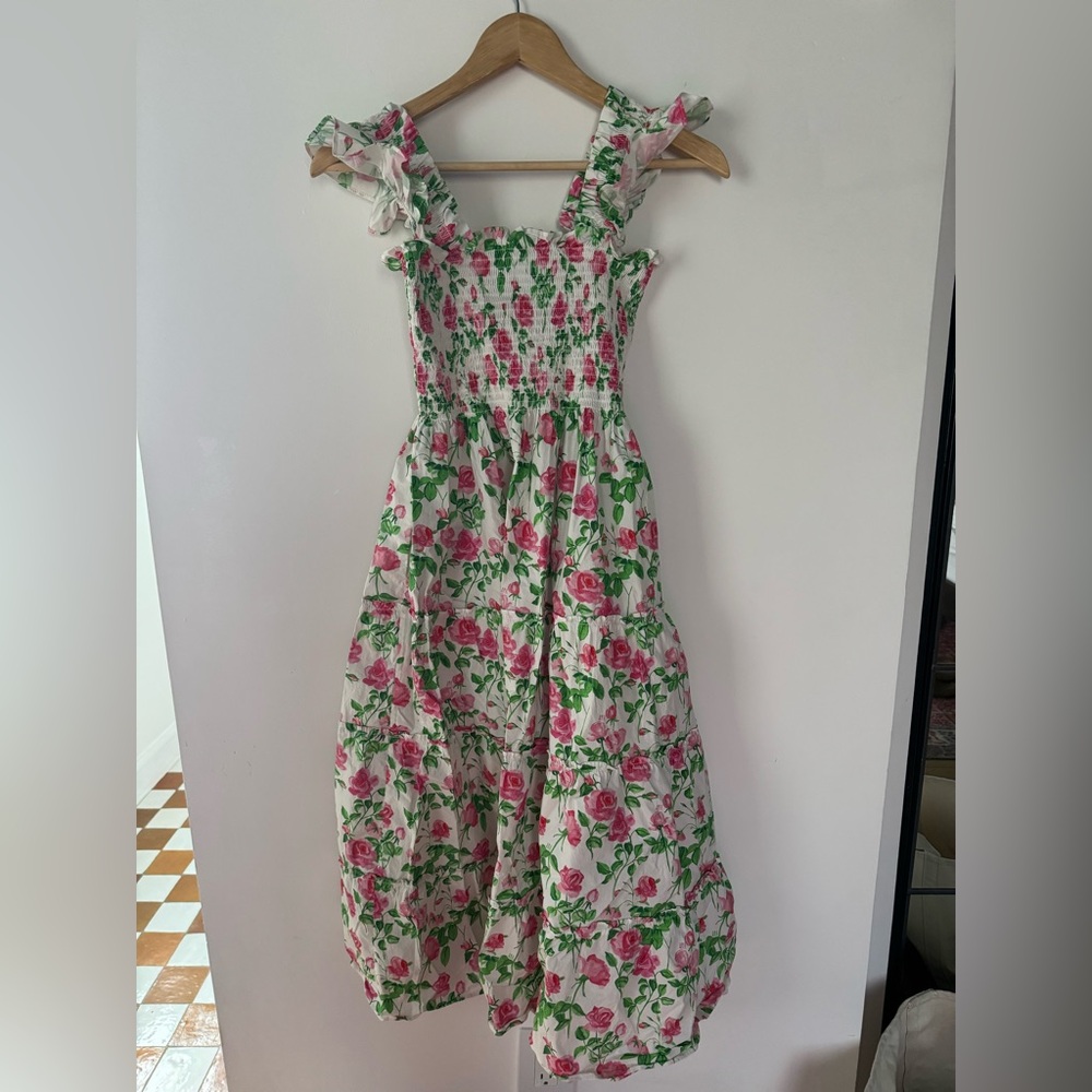 Hill House Home Ellie Nap Dress Pink Rose Print - Picture 2 of 4